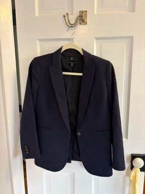 Jcrew Italian Wool Navy Blazer